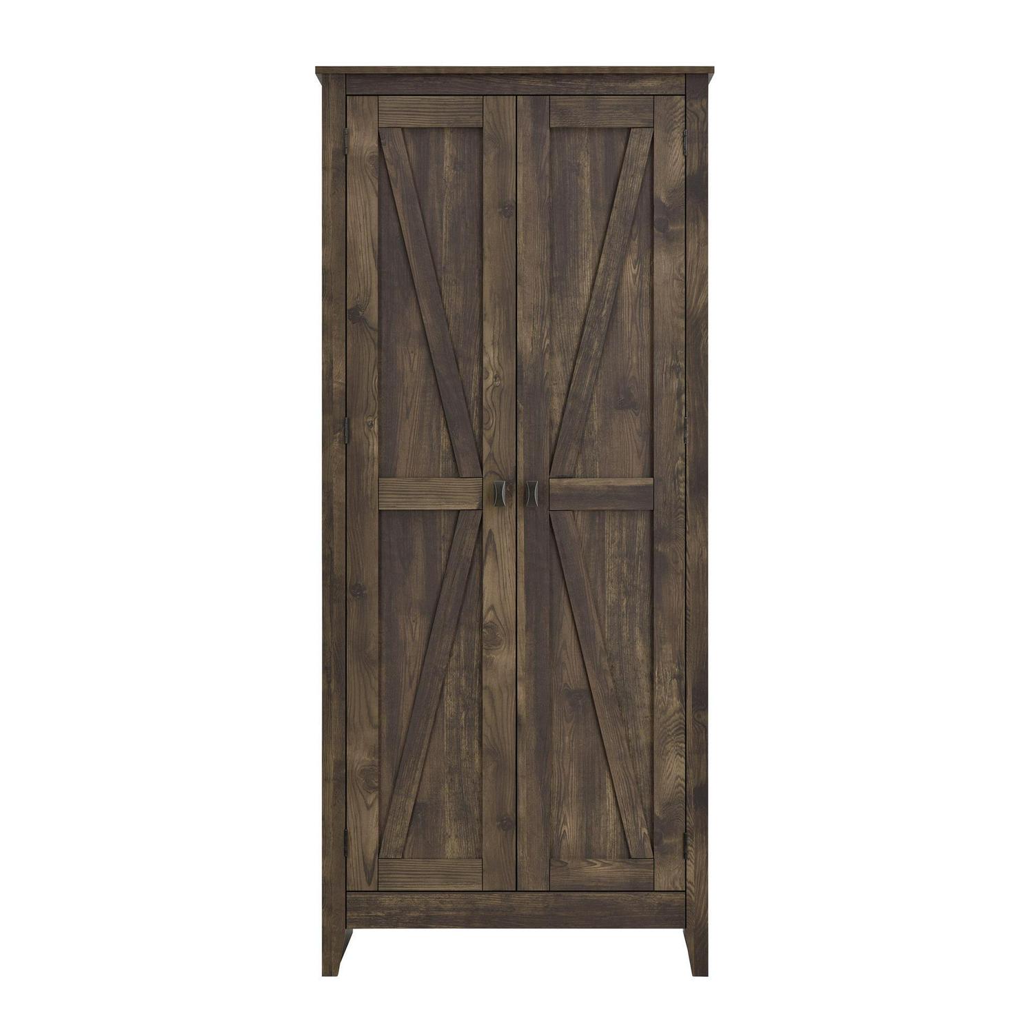 Ameriwood SystemBuild Farmington 31.5 Wide Storage Cabinet， Rustic