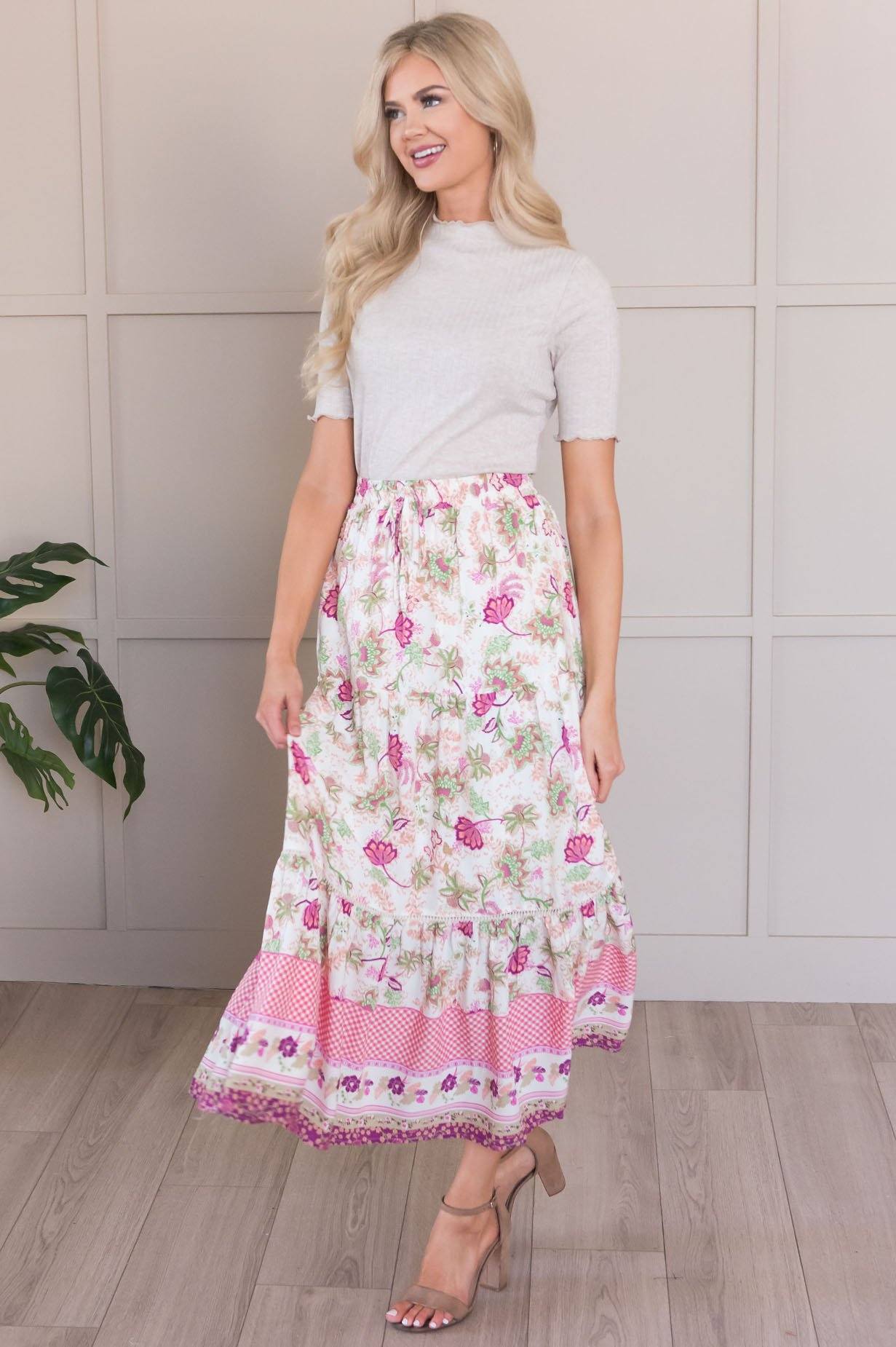 Dancing In The Sunlight  Modest Bohemian Skirt