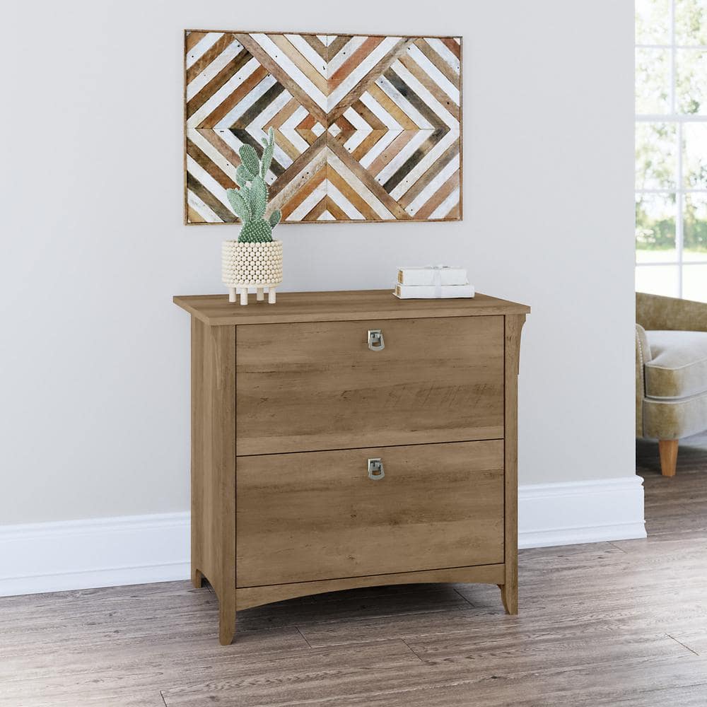 Bush Furniture Salinas Reclaimed Pine 2-Drawer Lateral File Cabinet SAF132RCP-03