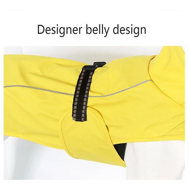 Reflective large dogs raincoat