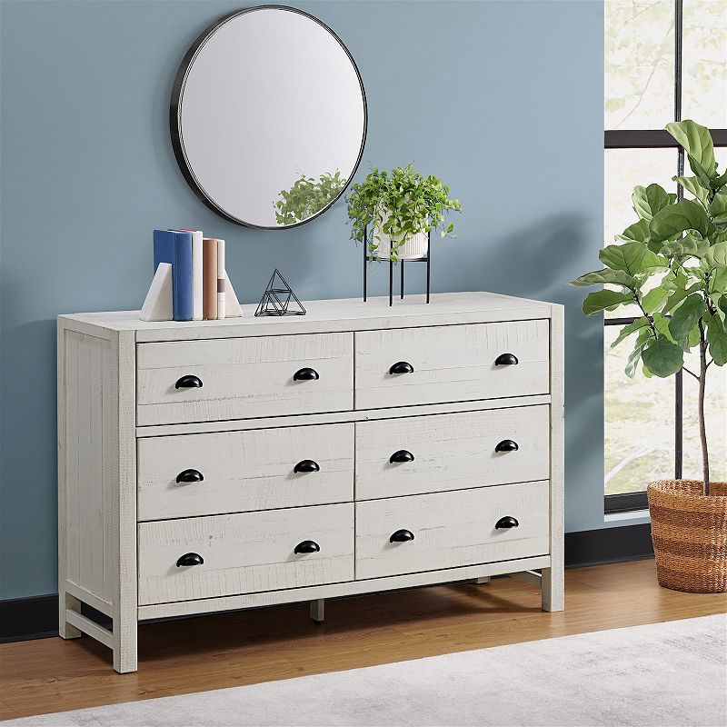 Alaterre Furniture Windsor 6 Drawer Double Dresser