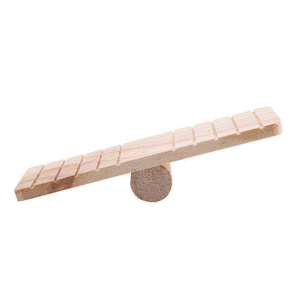 Small Pet Wooden Seesaw Bridge Toy Hamster Mouse Gerbil Chinchilla