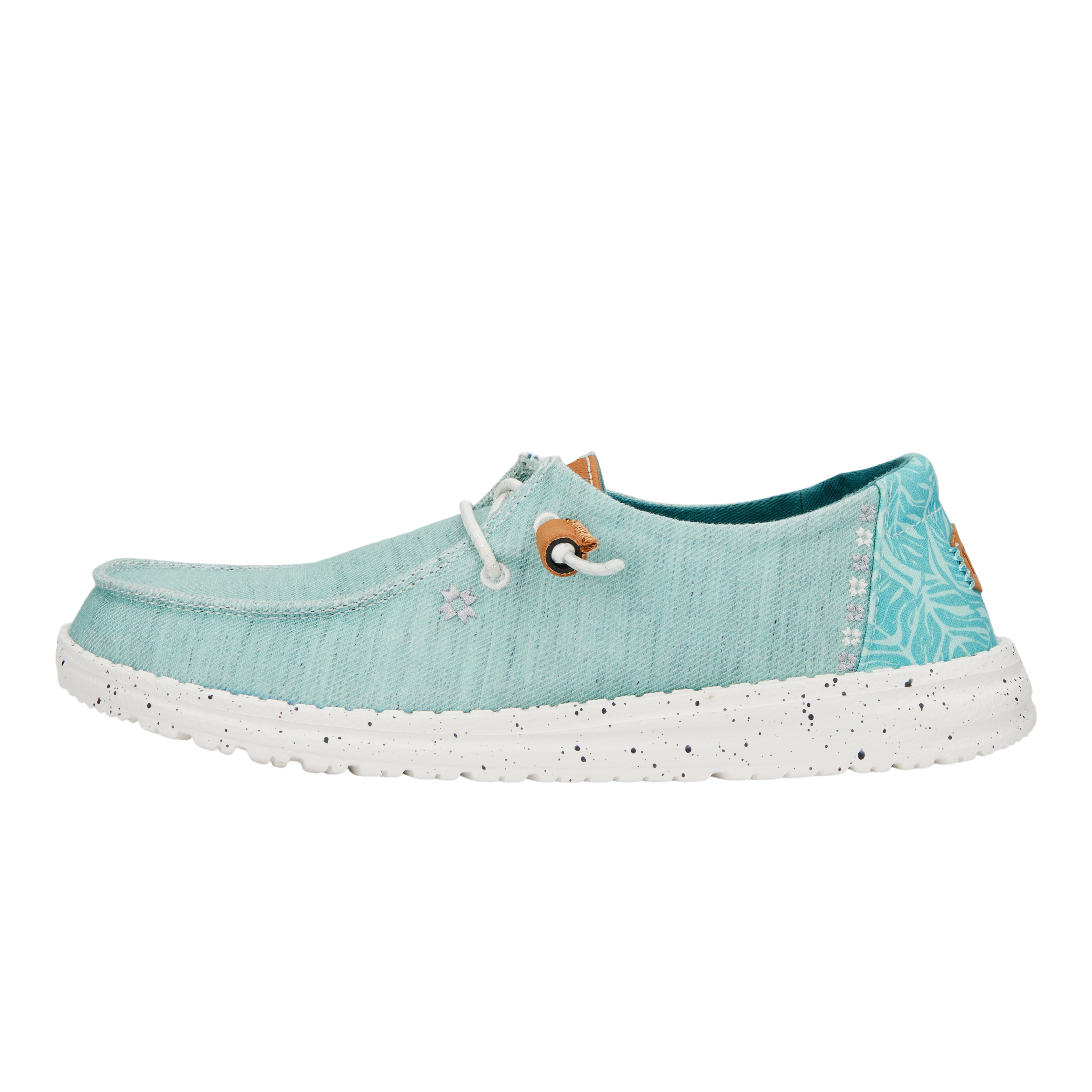 Wendy Heathered Slub Tropical - Blue