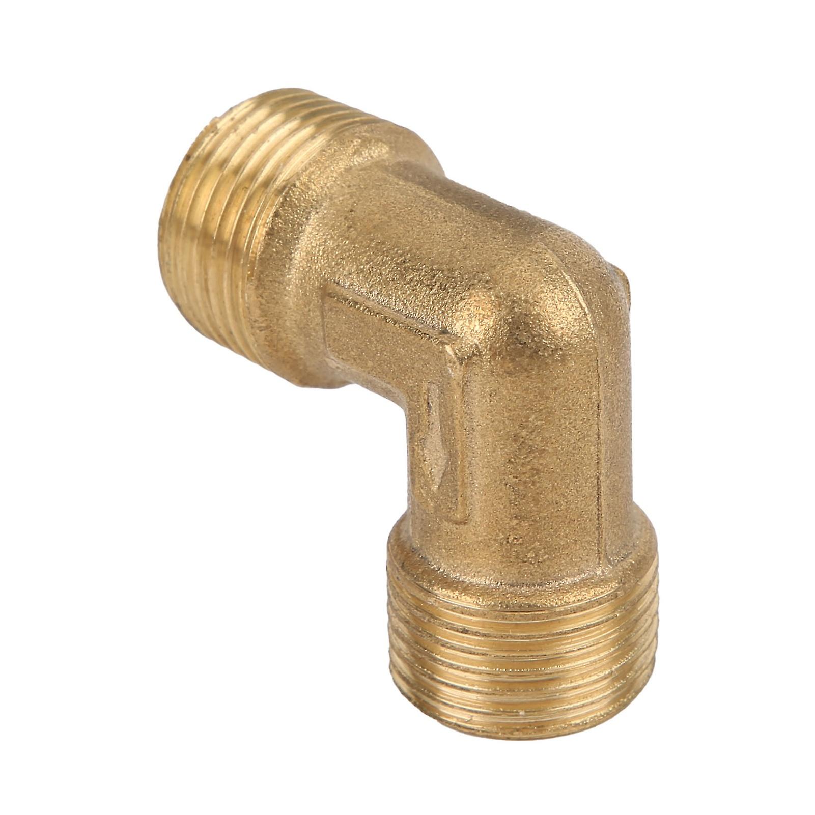 Right Angle Pipe Joint Brass Pump Check Valve Connection Elbow Air Compressor Fittings G3/8