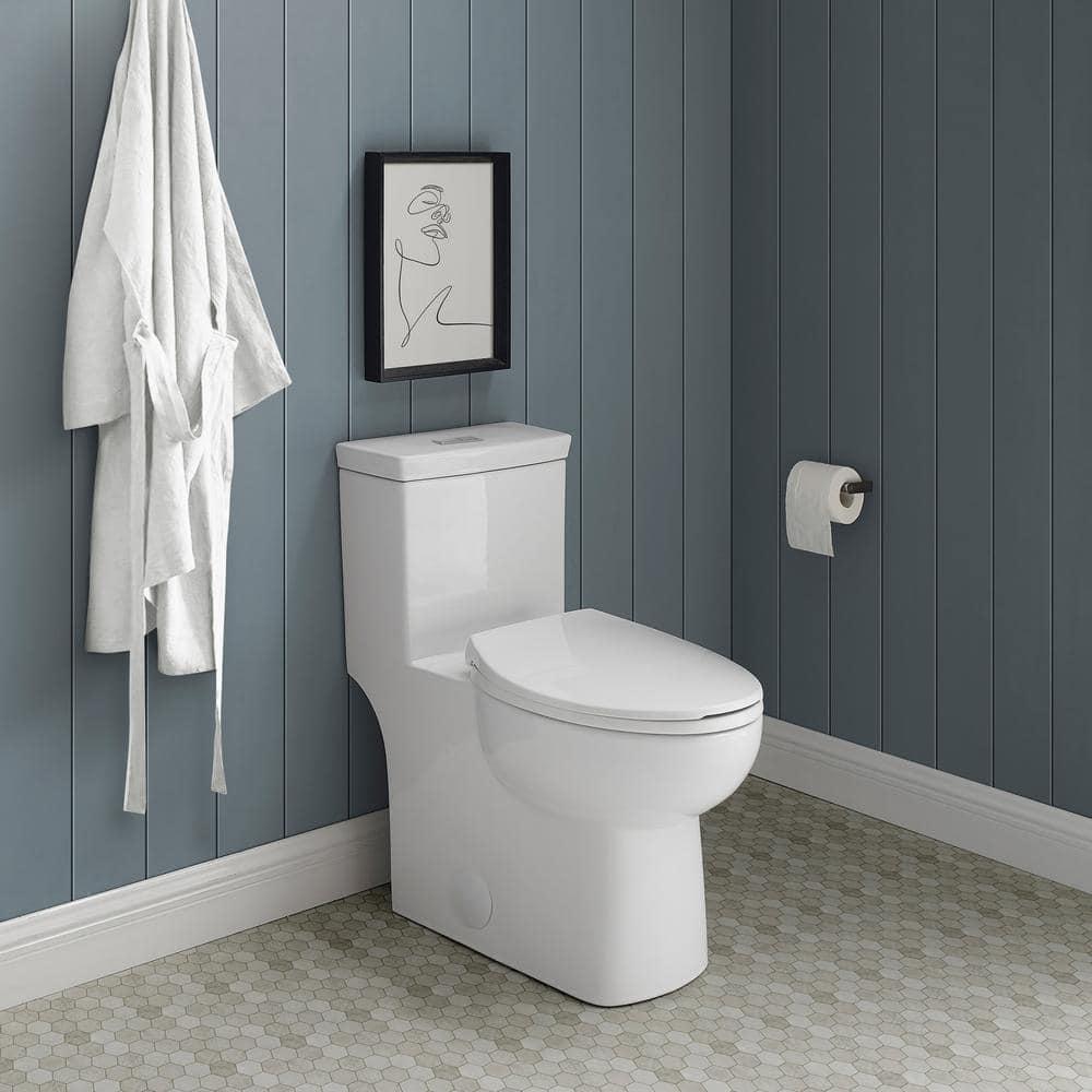 Swiss Madison Classe 1Piece 08 GPF128 GPF Dual Flush Elongated Toilet in White Seat Included