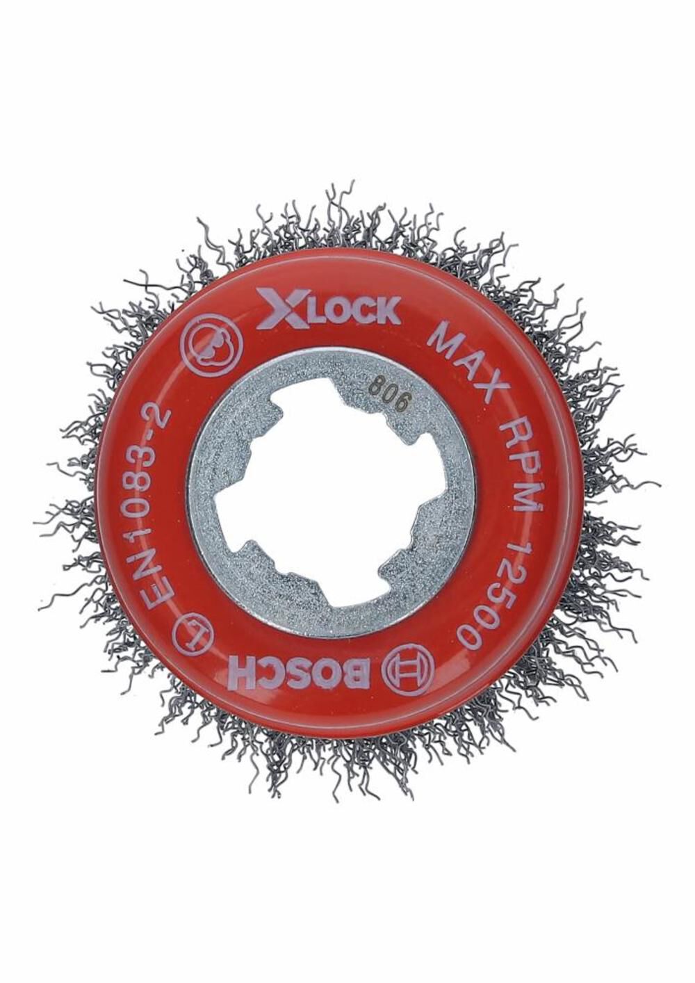 Bosch 3 In. Wheel Dia. X-LOCK Arbor Carbon Steel Crimped Wire Cup Brush WBX318 from Bosch