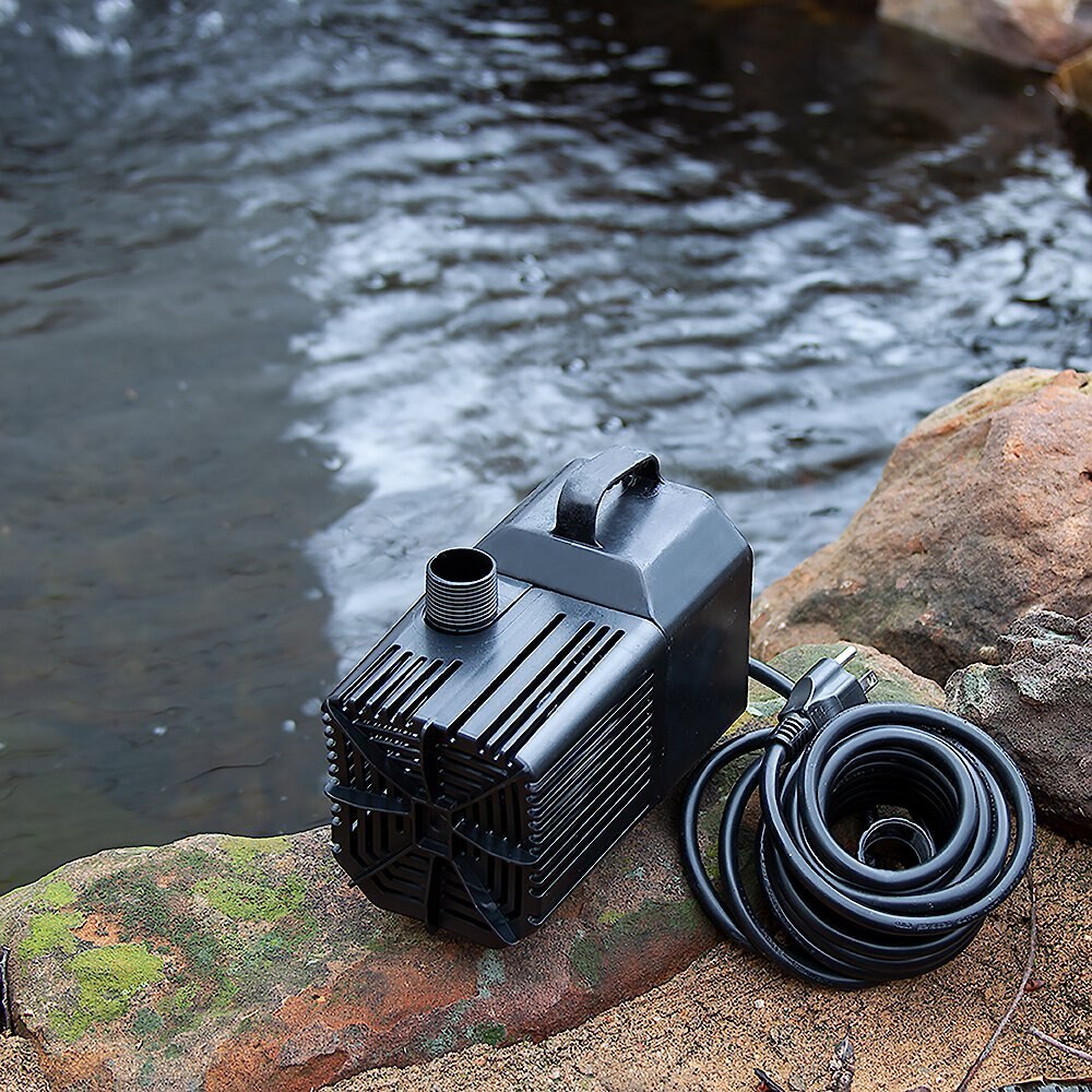 Spaces Places Waterfall Pump Auto Shut Off Fish Pond Pump