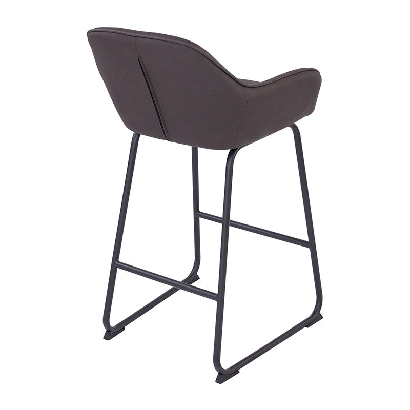 EKON Counter Stool - Brunette & Black