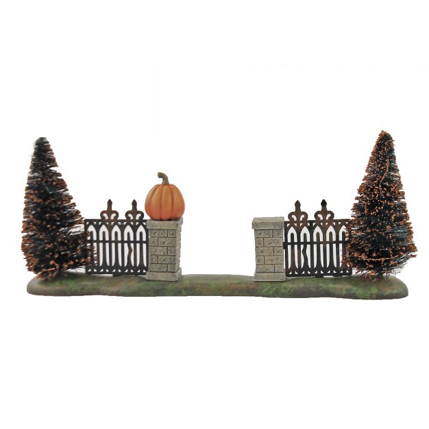 Department 56 Villages Halloween Gate One Halloween Accessory 3 75 Inches Sisal Trees 6007707 Metal Multicolored