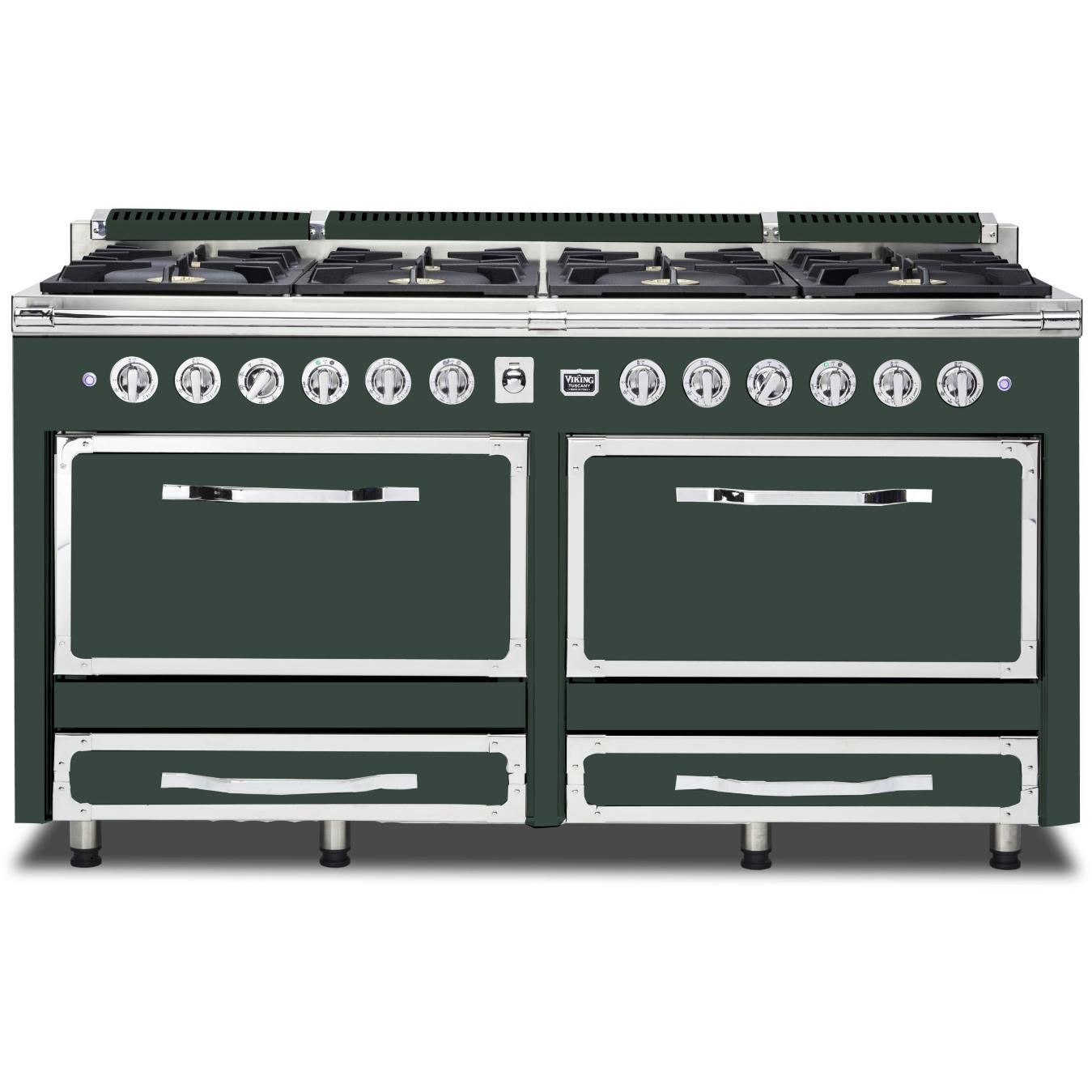 Viking 66-inch Freestanding Dual-Fuel Range with Convection Technology TVDR661-8BBF