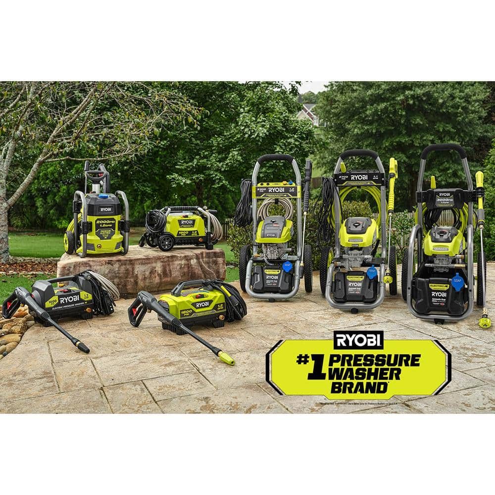 RYOBI RY141802-SC 1800 PSI 1.2 GPM Cold Water Electric Pressure Washer with Surface Cleaner