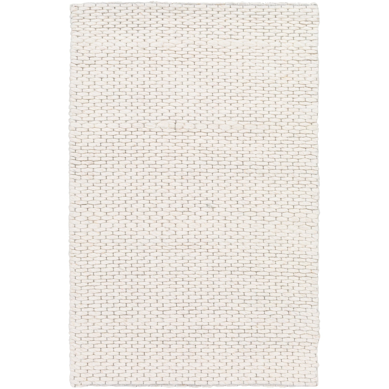 Colarado Hand Woven Rug in Cream, Ivory, Black