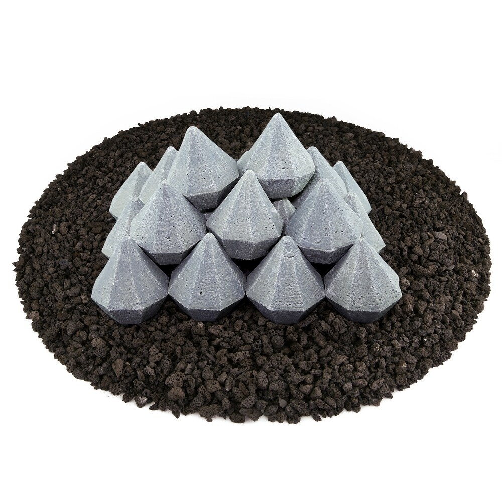 Ceramic Fire Diamonds  Fire Pit Accessory  Modern Decor for Indoor   Outdoor Fire Pits or Fireplaces