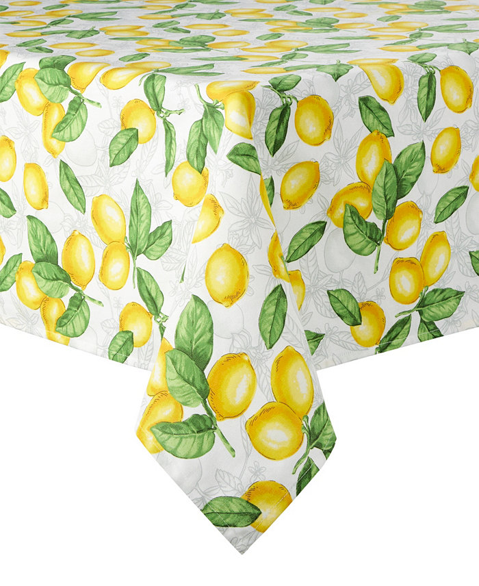 Martha Stewart Lots of Lemons Tablecloth Single Pack 60 x 102