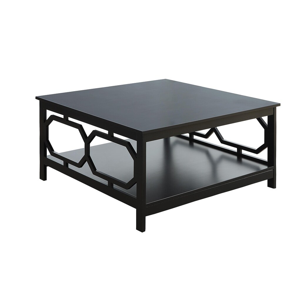 Convenience Concepts Omega Square 36 inch Coffee Table with Shelf