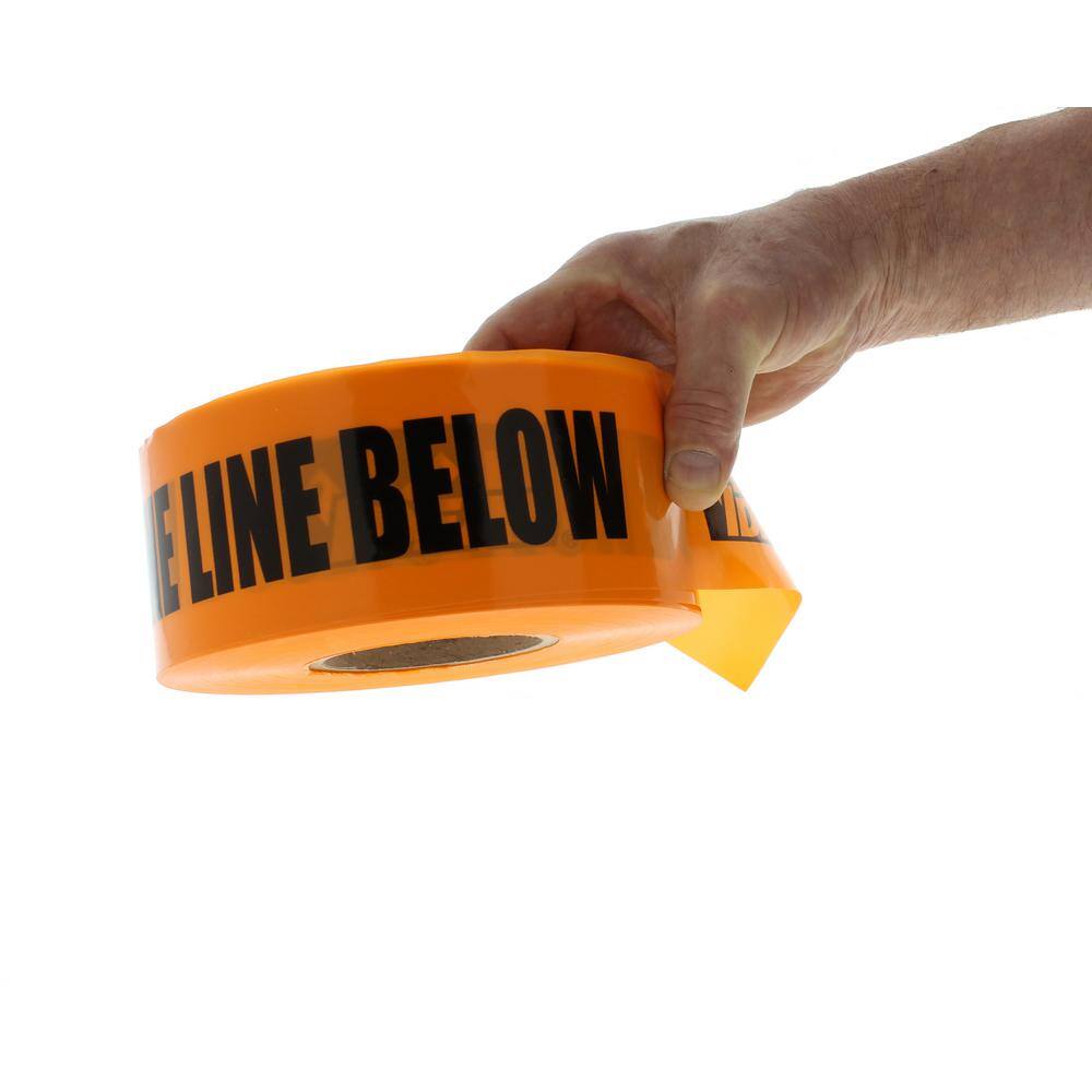 IDEAL 3 in. x 1000 ft. Non-Detect Underground Caution Buried Telephone Line Orange 42-103