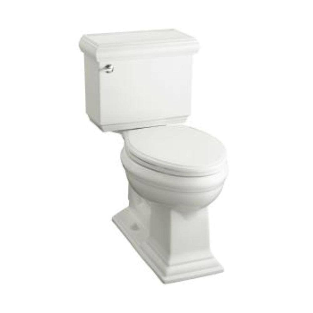 KOHLER Memoirs 2-Piece 1.28 GPF Single Flush Elongated Toilet in White Seat Included (9-Pack) K-10493-9-0