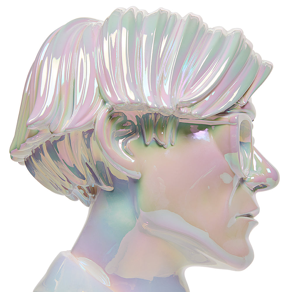 Andy Warhol 12” Bust Vinyl Art Sculpture – Iridescent Edition (Limited Edition of 300)