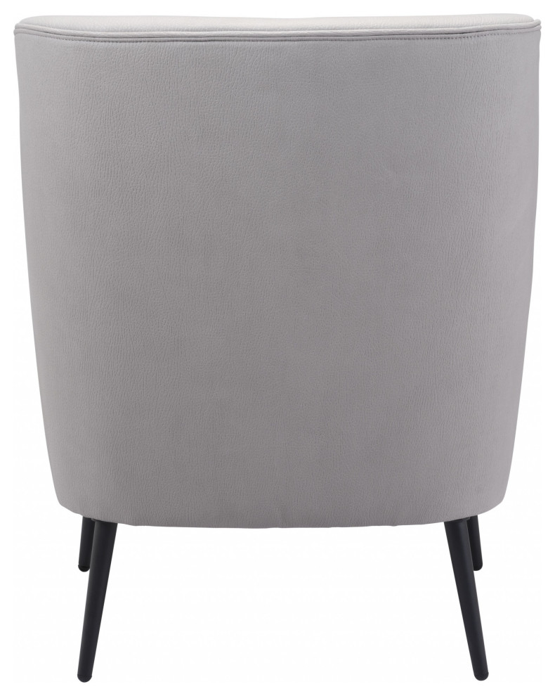 Ontario Accent Chair Gray   Midcentury   Armchairs And Accent Chairs   by Global Discount Store LLC  Houzz