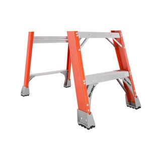 Louisville Ladder 16 ft. Fiberglass Twin Step Ladder with 375 lbs. Load Capacity Type IAA Duty Rating FM1416HD