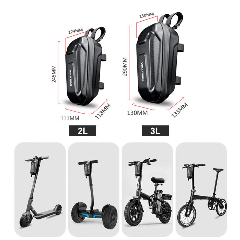 Scooter Parts Bicycle Accessories Ebike Handlebar Universal Waterproof Scooter handlebar bag Hard Shell For Xiaomi M365 ES1 ES2