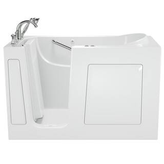 American Standard Exclusive Series 60 in. x 30 in. Left Hand Walk-In Whirlpool and Air Bath Bathtub with Quick Drain in White 3060.409.CLW-PC