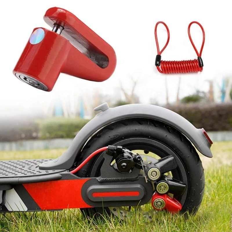 Steel Wire MTB Cycling Bicycle Mountain Lock M365 Electric Scooter Bike Disc Lock Anti Theft Wheels Disc Brakes Lock With