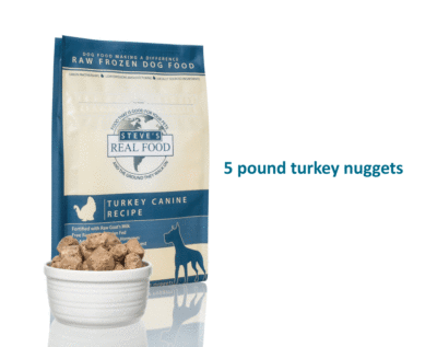 Steve Real Food Turkey Frozen Raw Patties For Dog and Cat