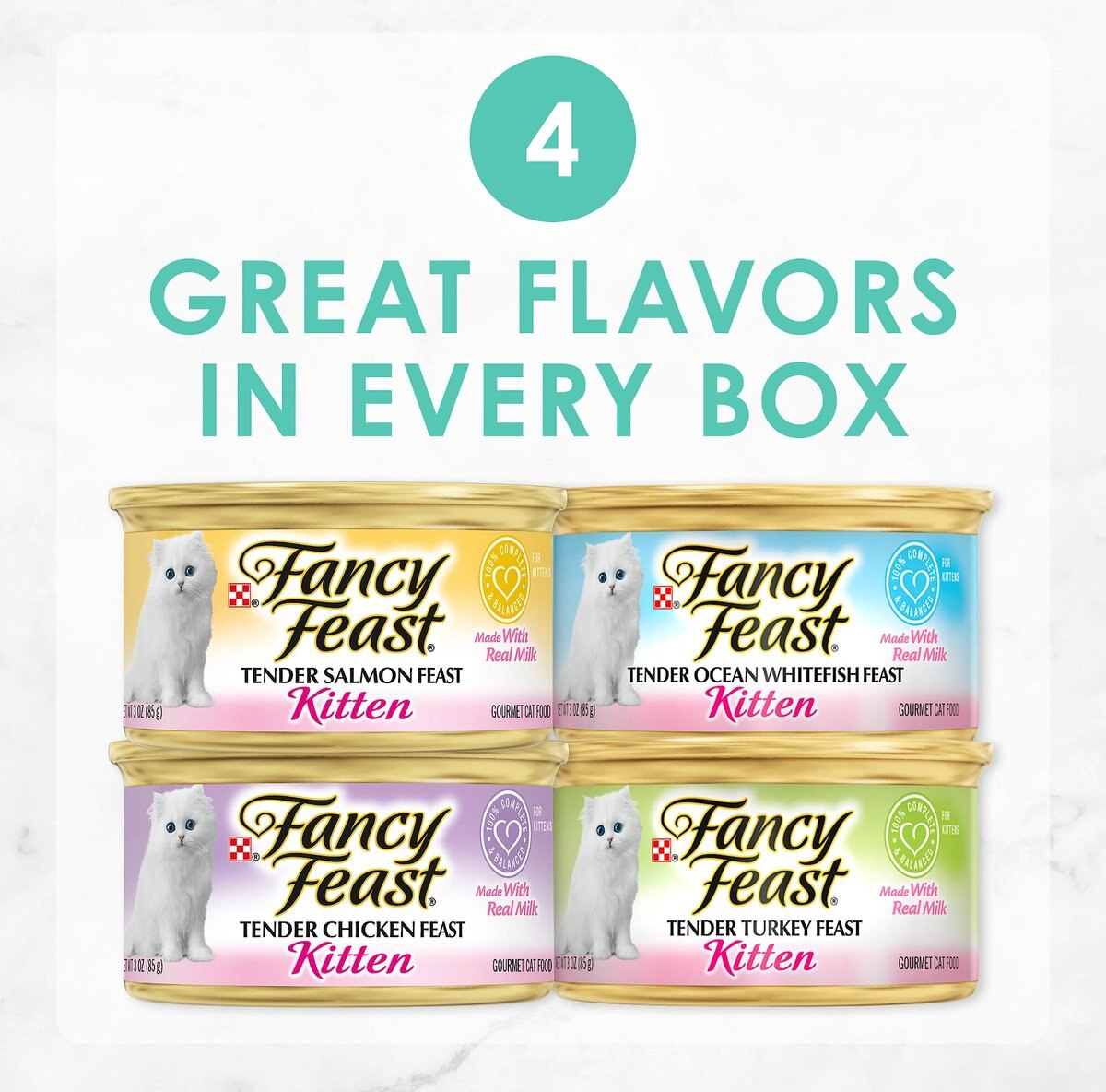 Fancy Feast Tender Feast Variety Pack Canned Kitten Food