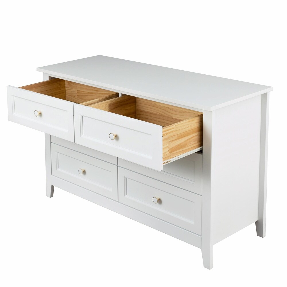 6 Drawers Dresser Cabinet  Versatile Storage Solution for Any Room