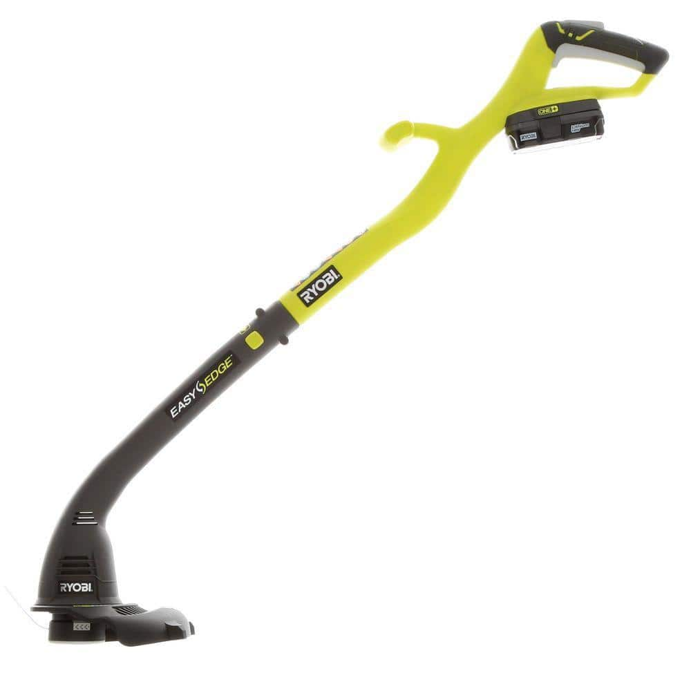 RYOBI ONE+ 18V 10 in. Cordless Battery String Trimmer and Edger with 1.5 Ah Battery and Charger P2030