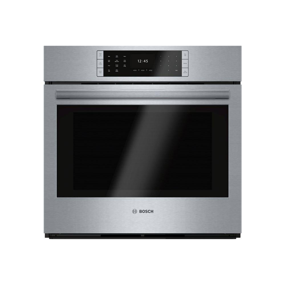 Bosch Benchmark Benchmark Series 30 in. Built-In Single Electric Convection Wall Oven with Fast Preheat Self-Clean in Stainless Steel HBLP451UC