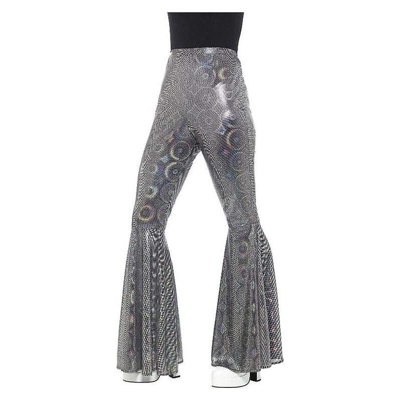 Flared trousers ladies adult silver 21466ml