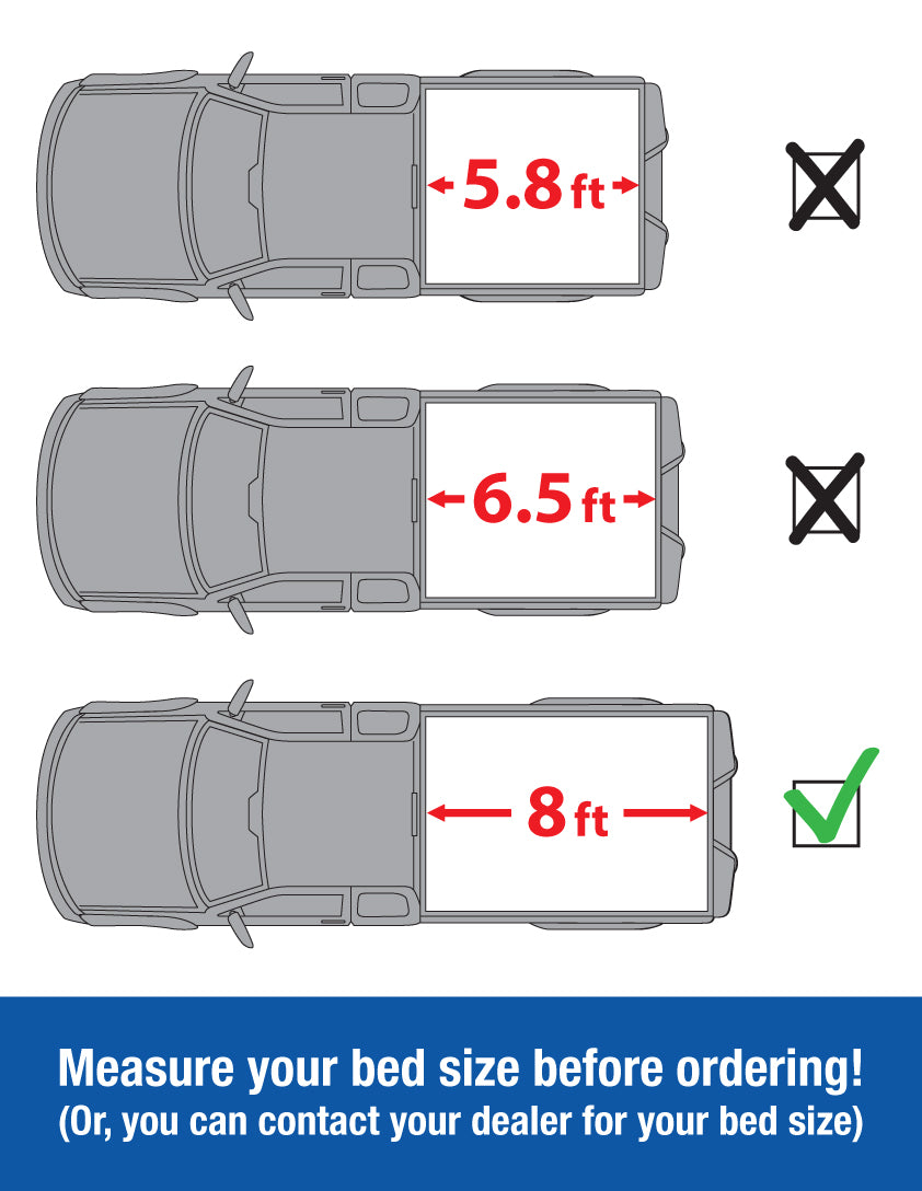 Tyger Auto T3 Soft Tri-fold Truck Bed Tonneau Cover Compatible with 1988-2006 Chevy Silverado / GMC Sierra 1500 2500 HD 3500 HD; 2007 Classic | Fleetside 8' Bed | TG-BC3C1010 | Vinyl