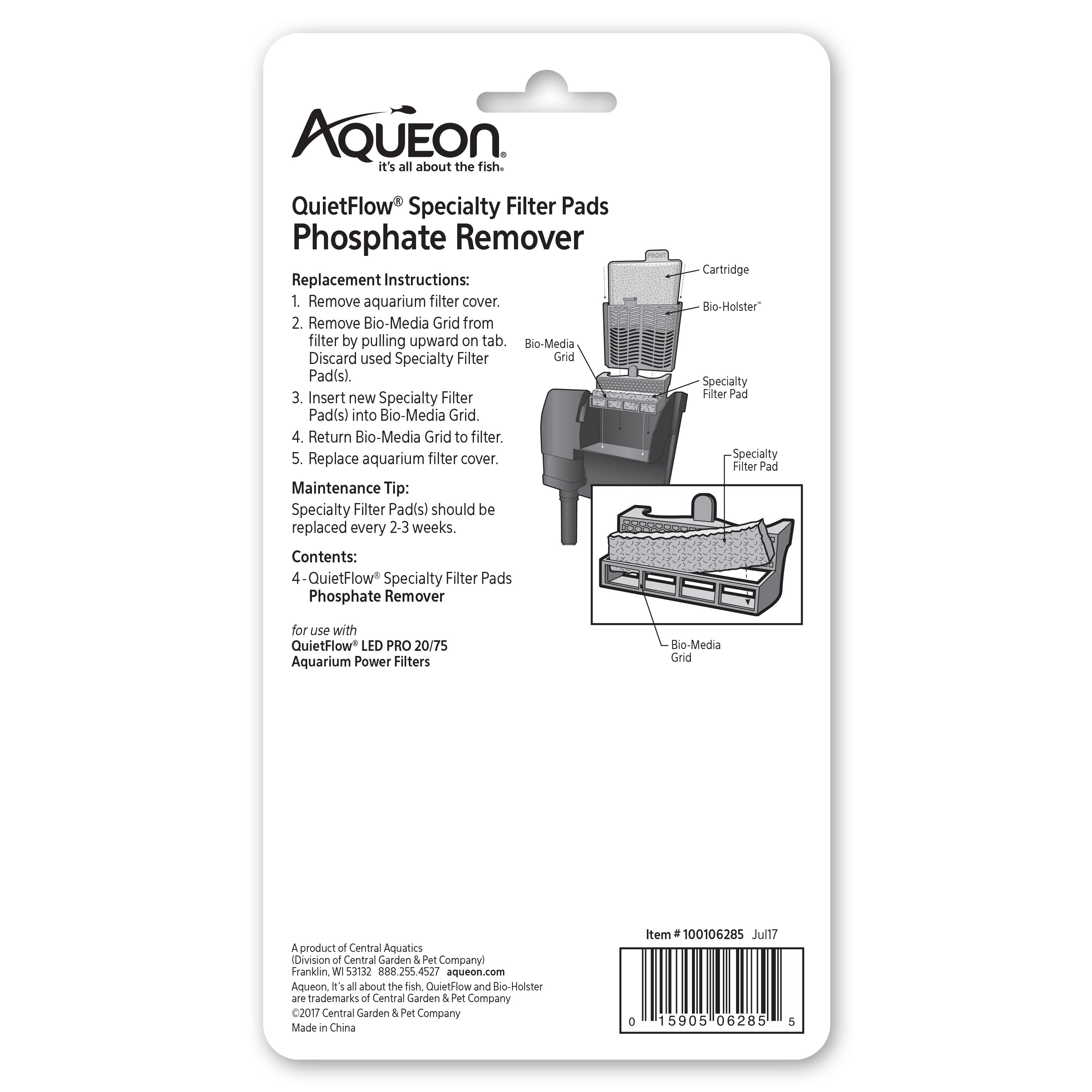 Aqueon Replacement Specialty Filter Pads Phosphate Remover 20/75