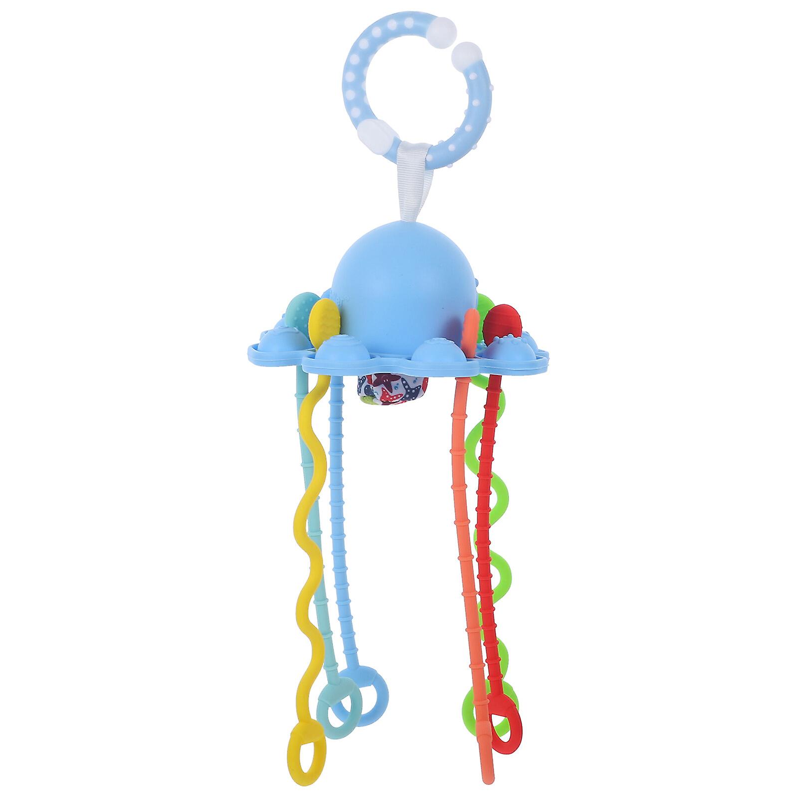 Baby Sensory Toy Silicone Pull String Toy Octopus Shaped Toddler Sensory Learning Toy