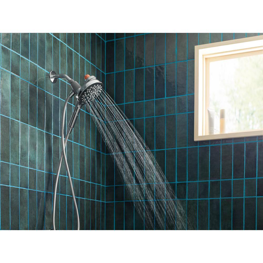 MOEN Aromatherapy 6-Spray 5.6 in. Single Wall Mount Handheld Shower Head with INLY Shower Capsules and Magnetix in Chrome IN208H2