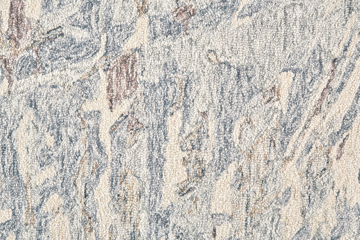 Veran Blue and Ivory Rug by BD Fine