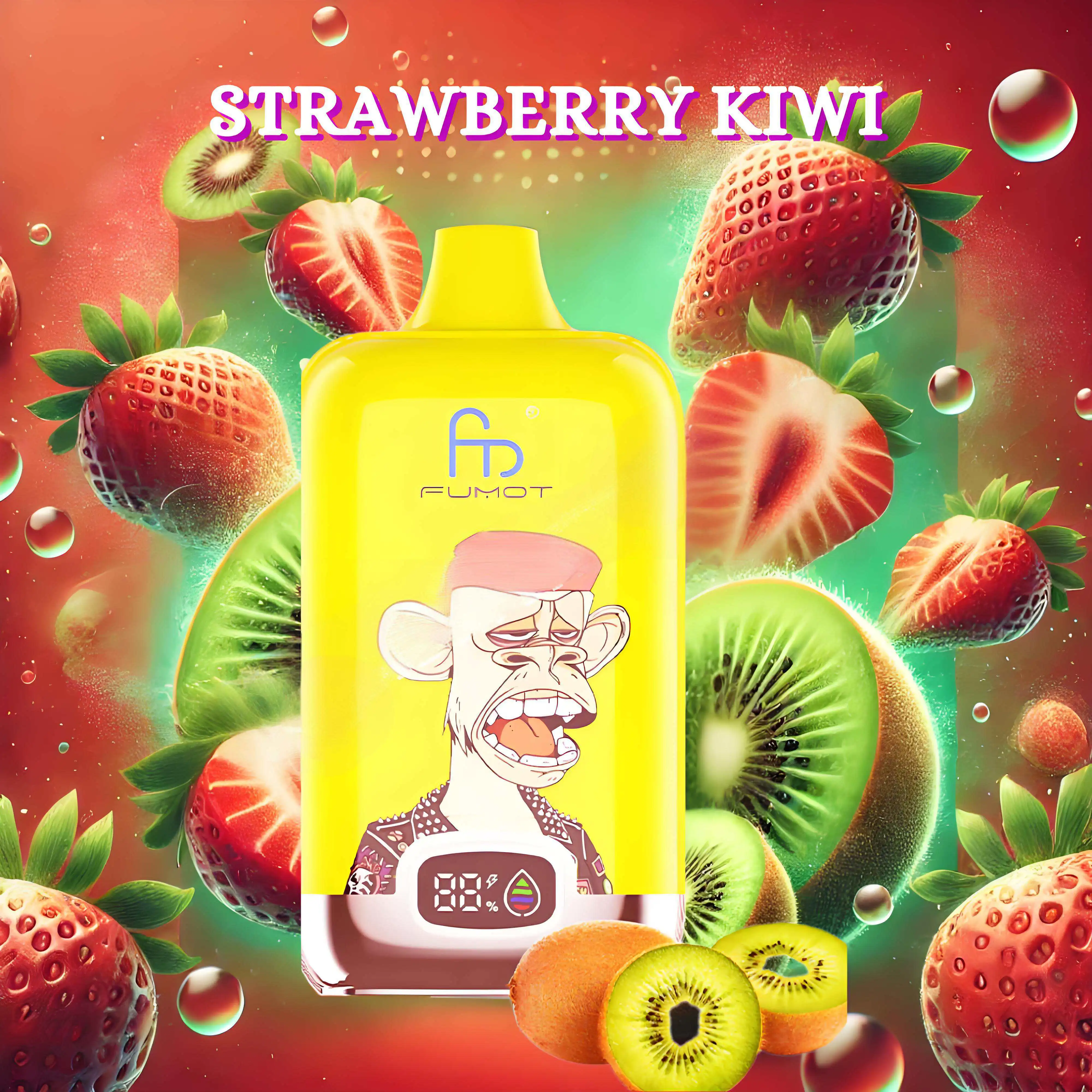 Fumot Tornado Digital Box 12000 Puffs - Strawberry Kiwi