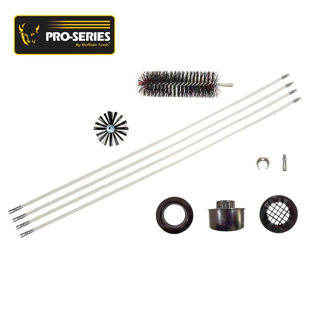 PRO-SERIES Drill Powered Dryer Vent Cleaning Kit 11-Piece 809299