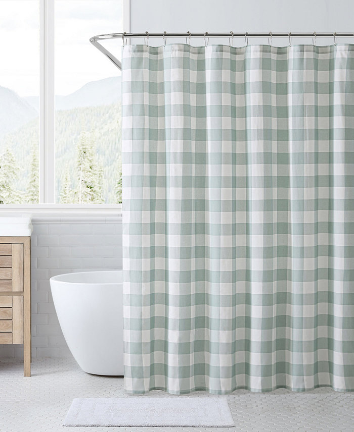 Eddie Bauer Cabin Plaid Cotton Shower Curtain 72 x 72