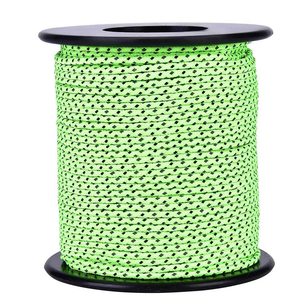 50m Outdoor Camping Tent Awning Reflective Guyline Rope Guy Line Cord Paracord