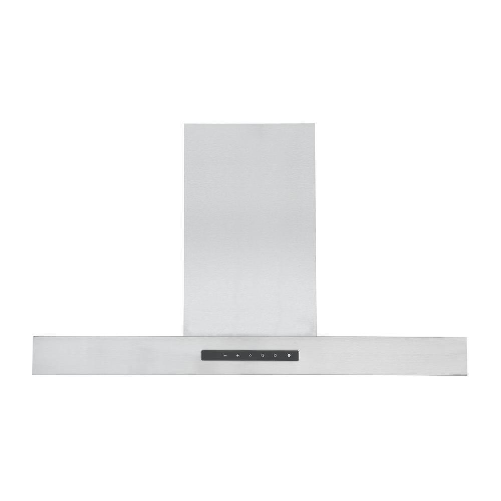 Ancona Moderna 36 in Convertible Wall Mounted Range Hood in Stainless Steel with Night Light Feature