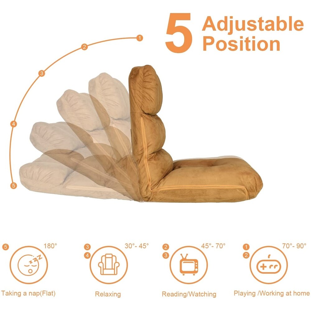 5 Position Indoor Adjustable Floor Chair