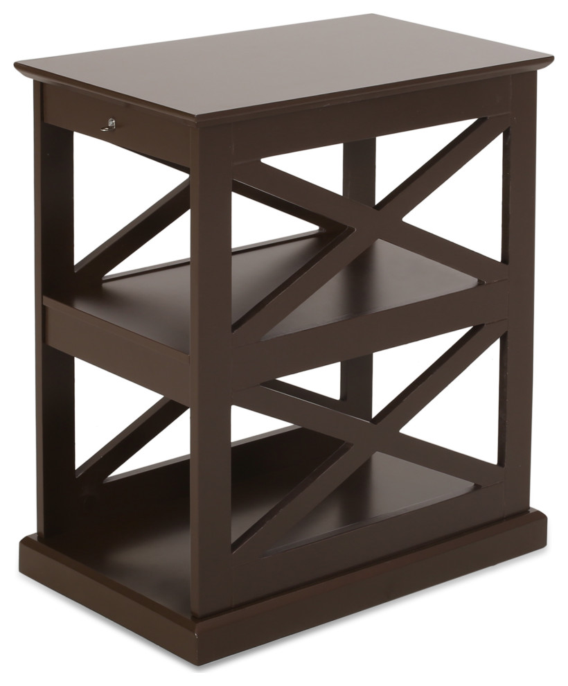 Redett Contemporary 2 Shelf Side Table   Transitional   Side Tables And End Tables   by GDFStudio  Houzz