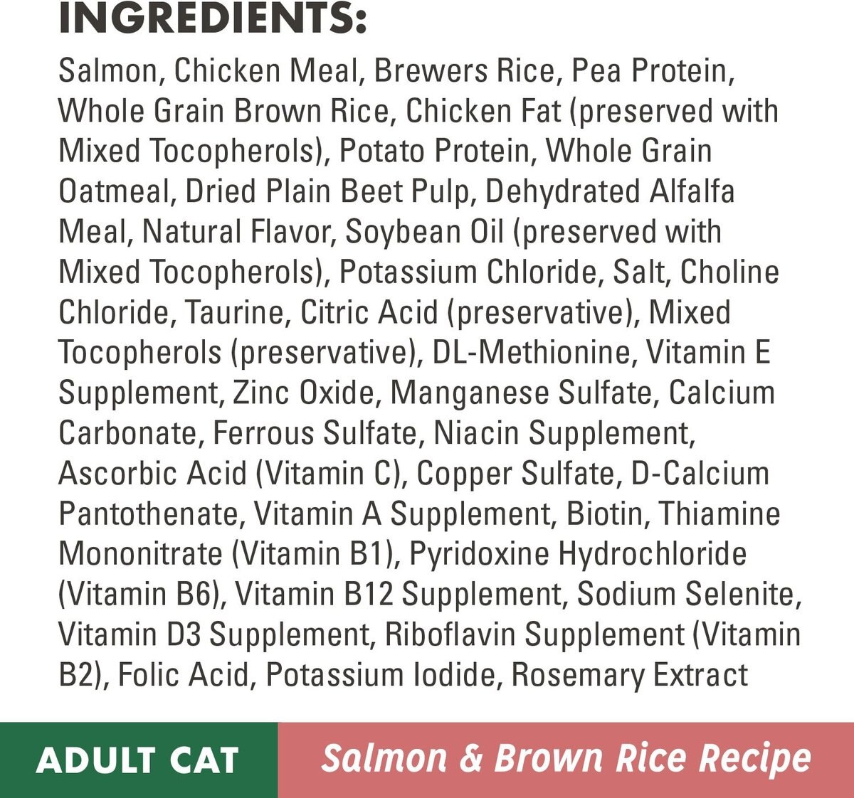 Nutro Wholesome Essentials Adult Salmon and Brown Rice Recipe Dry Cat Food