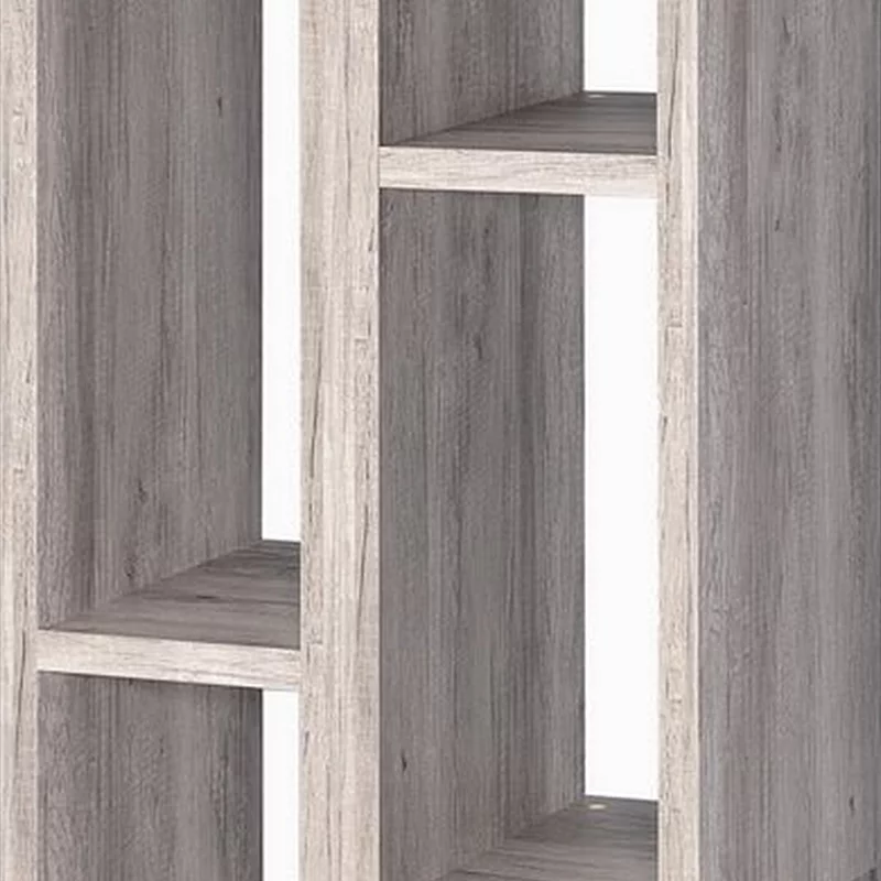 Modern Style Wooden Bookcase， Gray