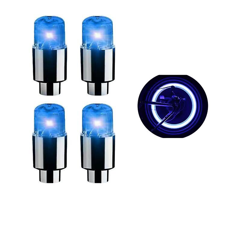 Tire Valves Cap Led Lights Universal Car Motorcycle Bicycle Tyre Hub Motion Sensor Glowing Bulbs Cycling Lamp Accessories