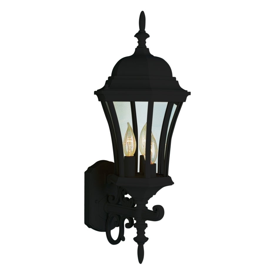 Burlington II Black 3-light Wall Lantern Shopping - The Best Deals on Outdoor Wall Lanterns | 27208073