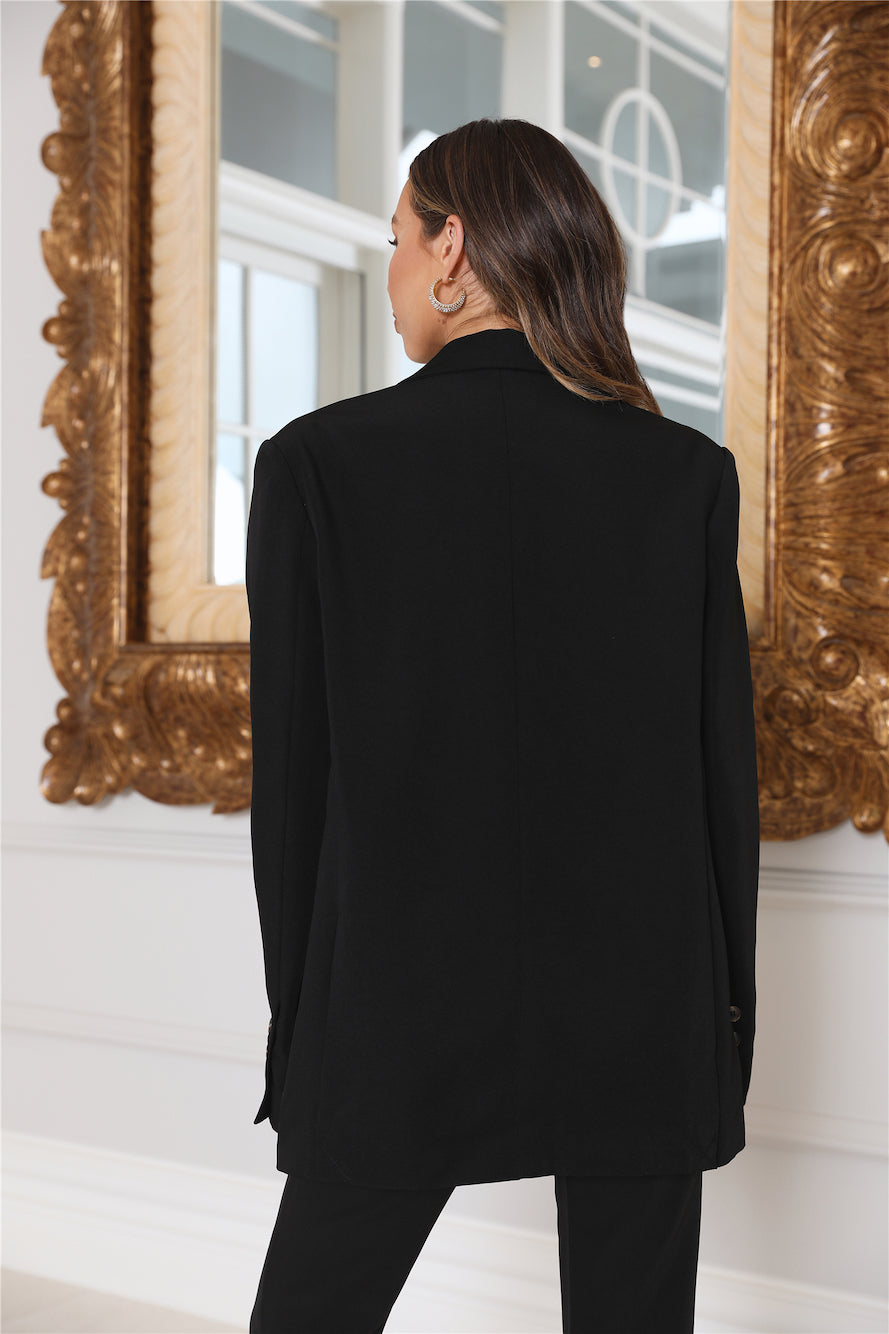 RUNAWAY The Oversized Blazer Black